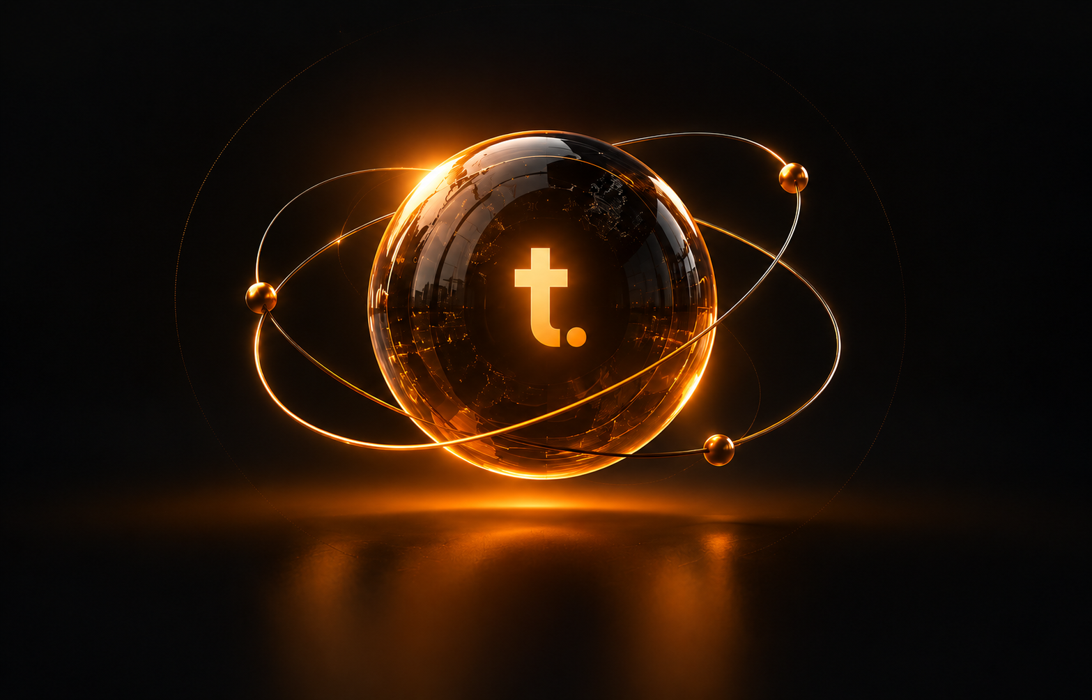 Glowing TrendSee globe representing a connected business ecosystem